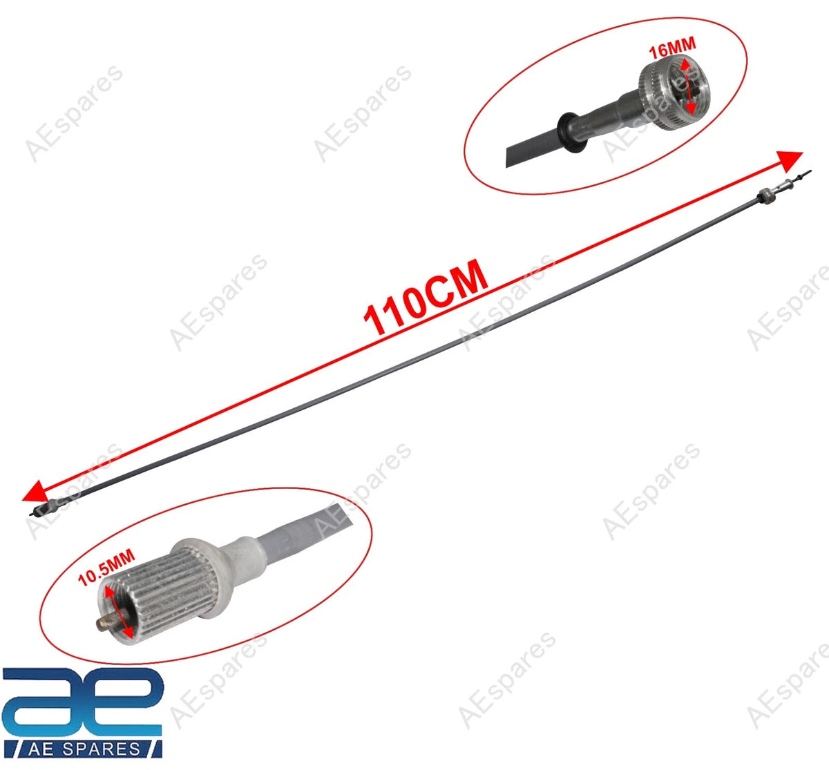 Speedometer 120 Km/H with Cable for Vespa 50 Special (1963–1979)