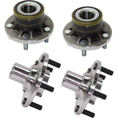 Wheel Hubs for Ford Transit Connect (2010–2013) Front & Rear with Bearing FWD