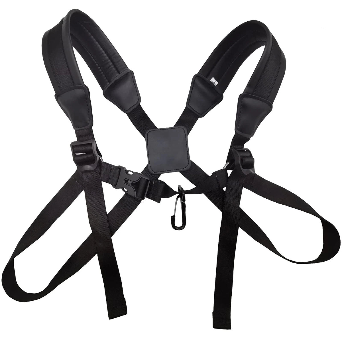 Saxophone Harness Strap for Saxophone (No Stress on Neck, Soft, Black)