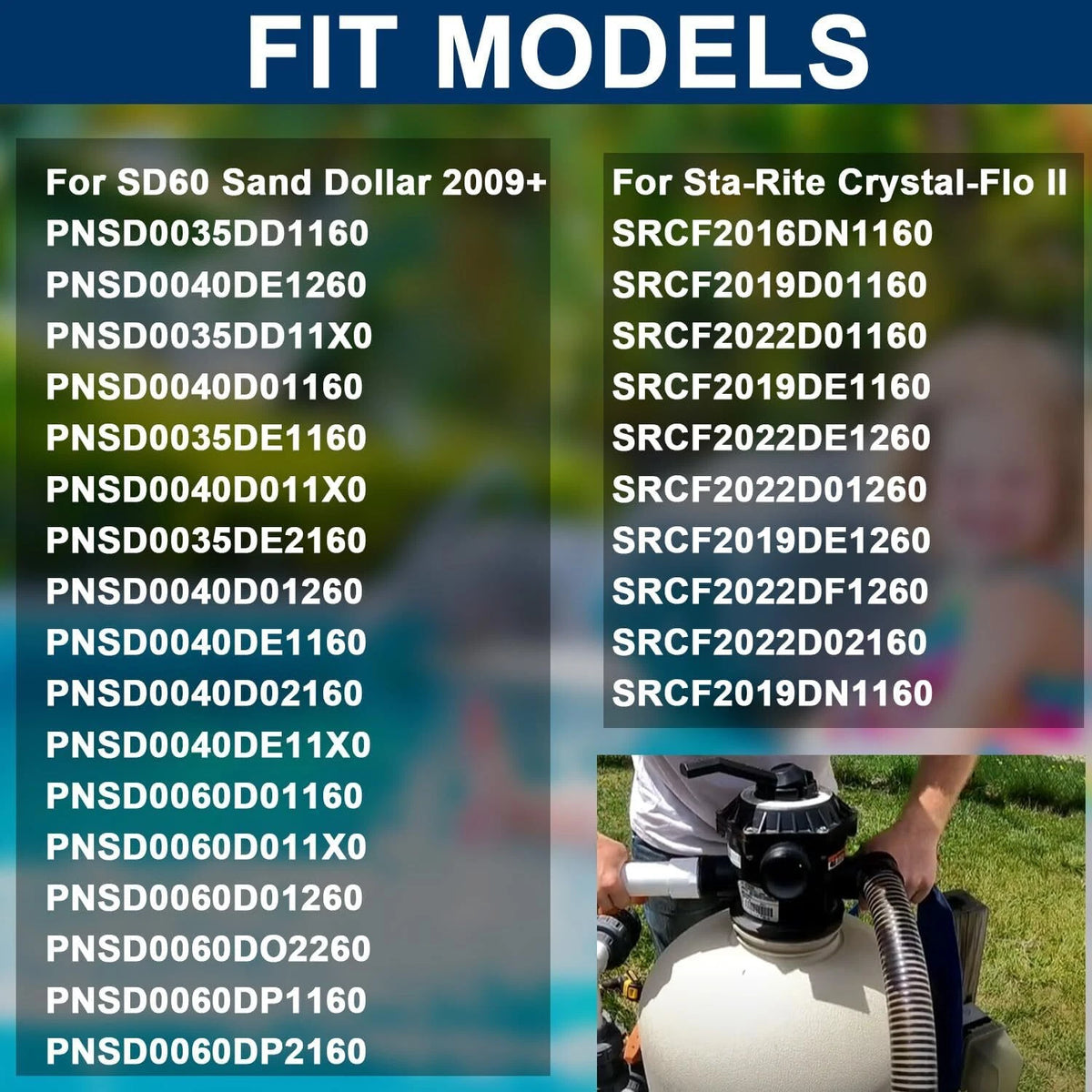 Pump Hose for Pentair Sand Dollar, Sta-Rite Cristal-Flo II (N/A)