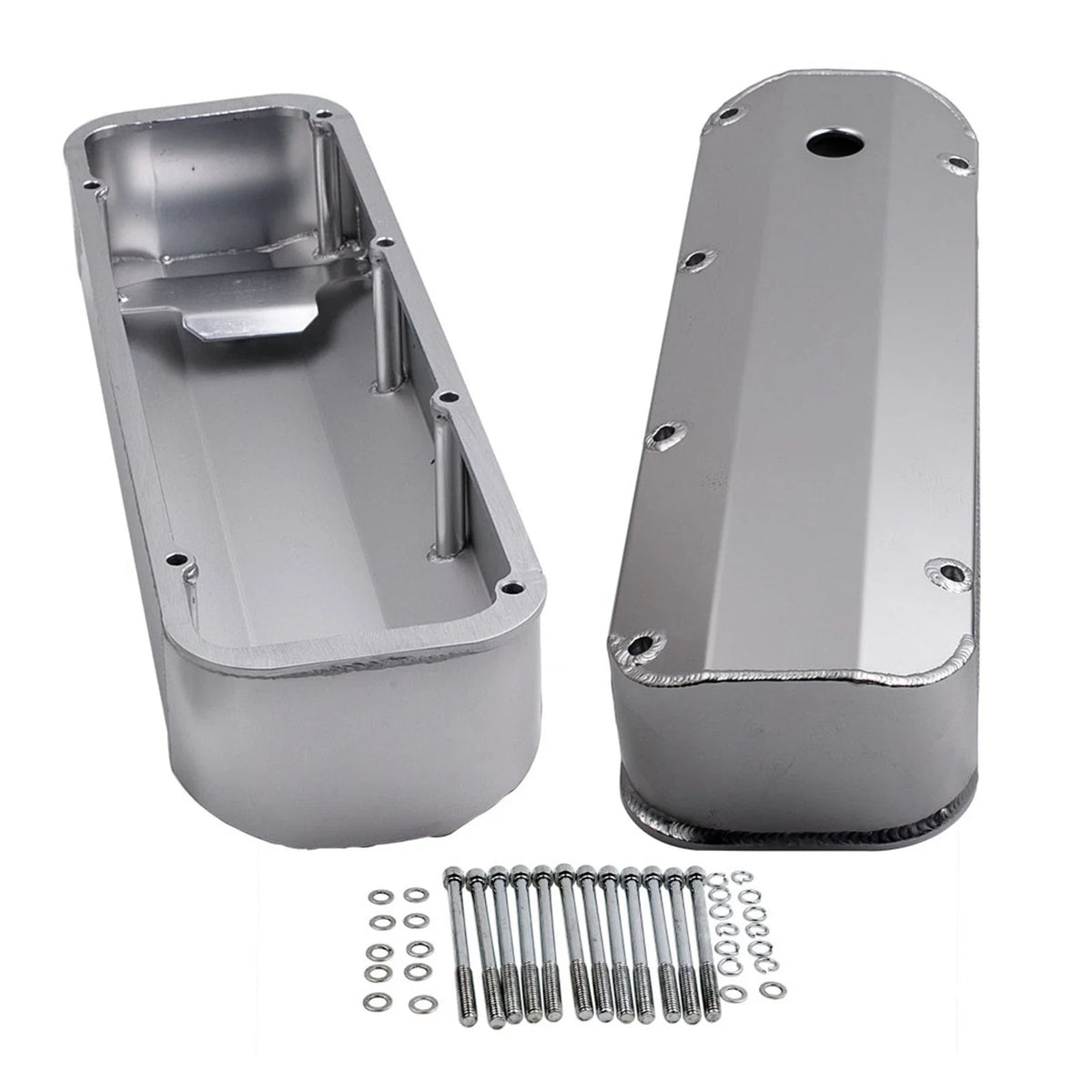 Silver Valve Covers for Ford BBF 429 460 V8 Big Block (1968–1997)
