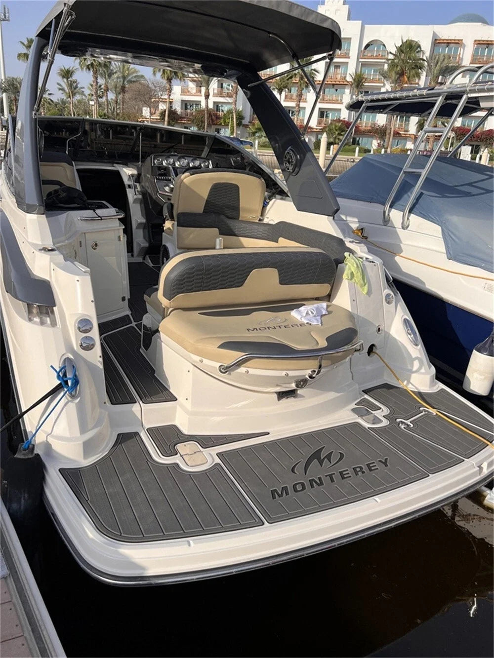 EVA Foam Teak Decking Mat Flooring for Monterey 238 SS (2018)