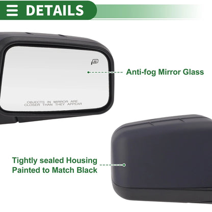 11 Pins Right Driver Side Door Mirror for Ford Edge (2007–2011) Power