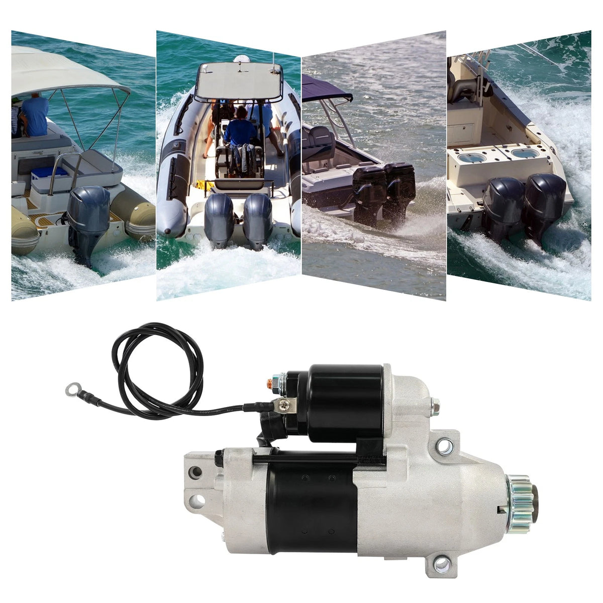 Outboard Starter Motor for Yamaha 4-Stroke 150-250hp (F150, FL150, F200)