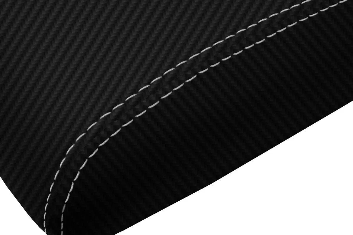 Carbon Fiber Console Lid Armrest Cover for Lexus SC300 (1992–2000) Gray Stitch