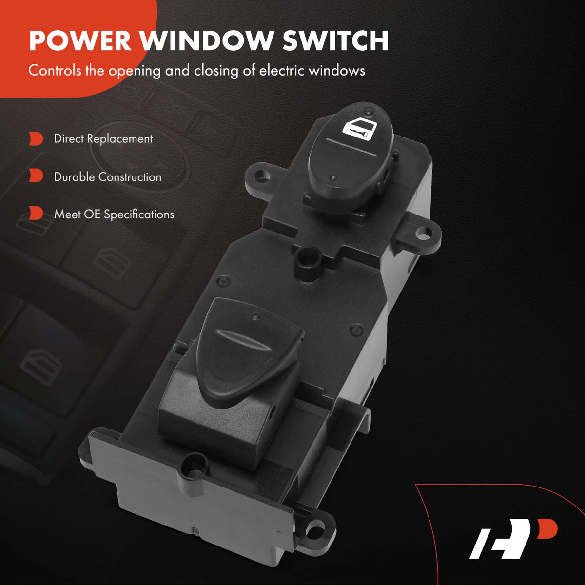 Front Right Power Window Switch for Honda Civic (2006–2011) 1S10330, 35760SNAA12ZA, 35760SNAA14ZA