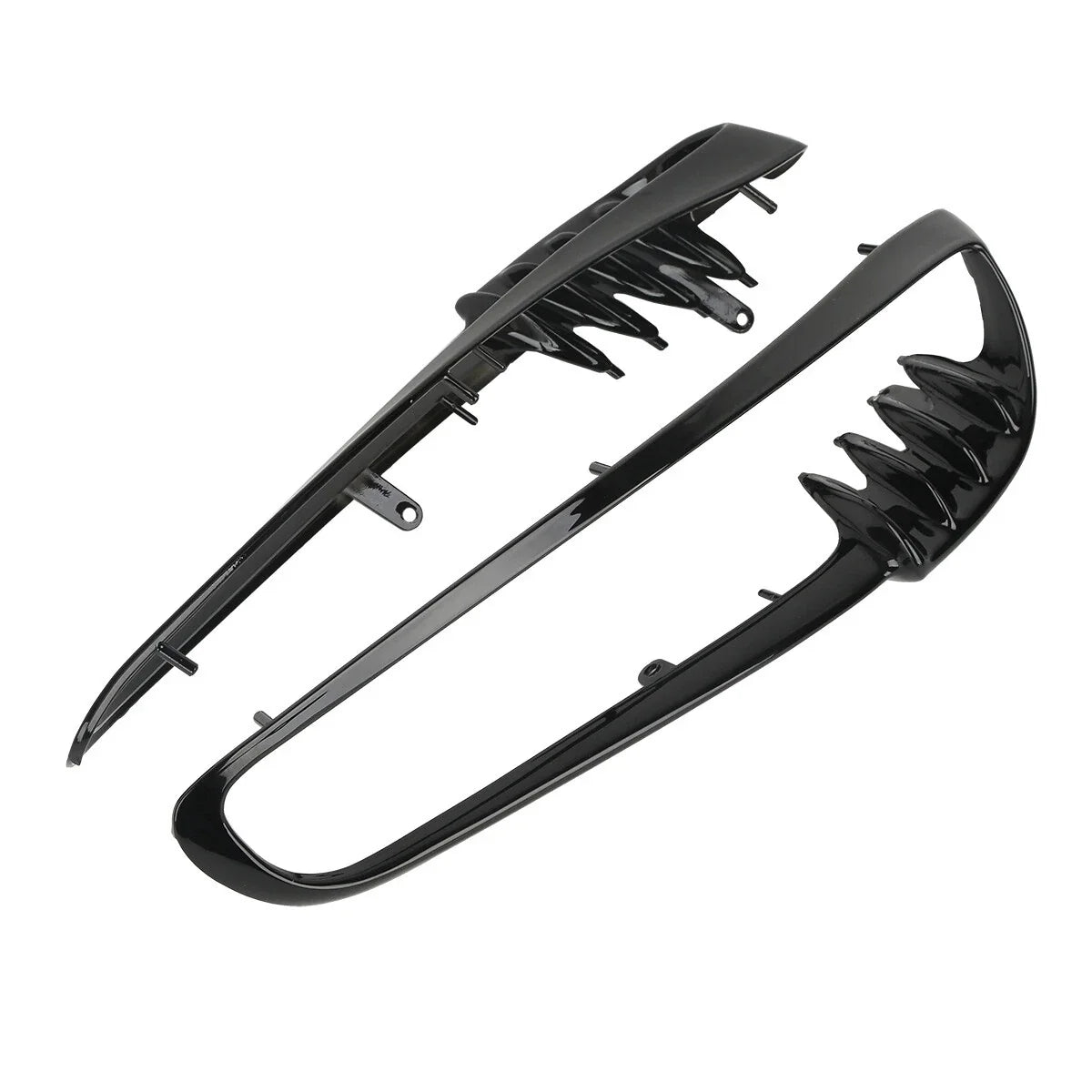 Black Radiator Trim Bezels for Harley V-Rod VRSCA VRSCB Night Rod (2001–2010)