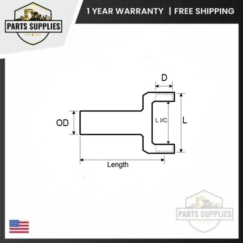 2X Transmission Slip Yoke 1330 Series 1.284" D x 30 Splines 1.886" OD for