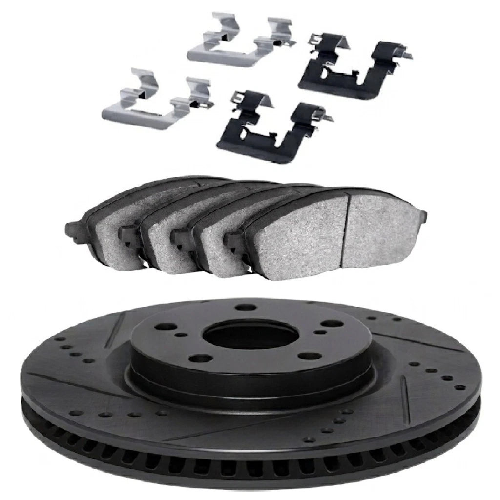 Rotor Set for BMW 328i (2007–2013) ALX-PAU-DF-8612-31074-CLA3 Drilled Slotted