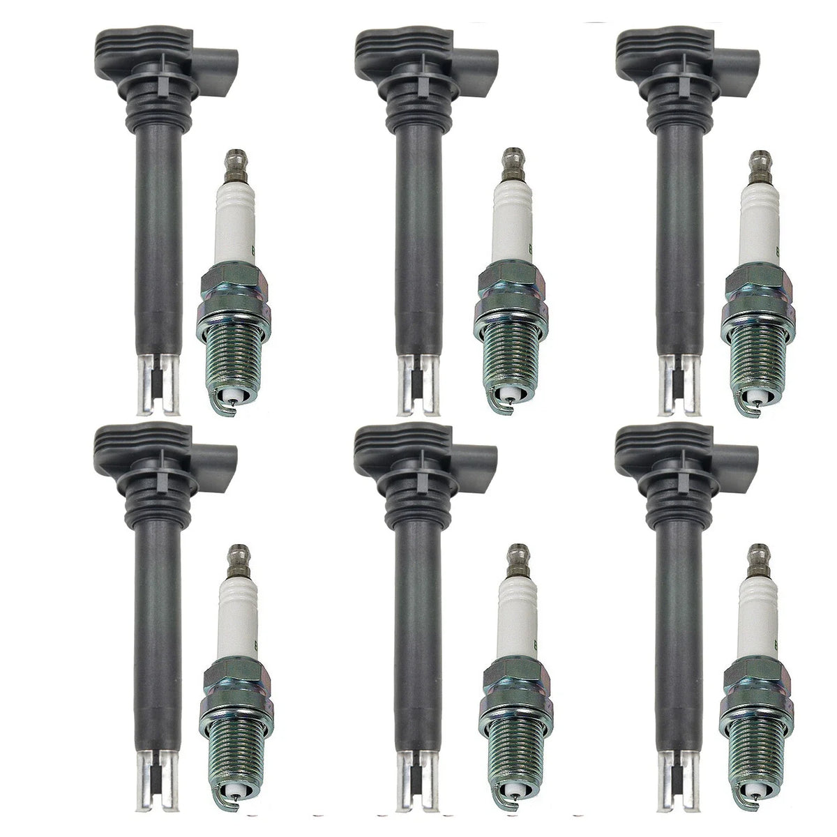 Set of 6 Ignition Coils & 6 NGK Iridium IX Spark Plugs for NSX A4 A6 Q5 ES300 V6