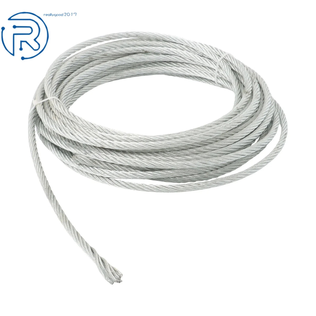 5/16" Galvanized Cable 7×19 100 FT 1120LBS for Fencing, Pulley