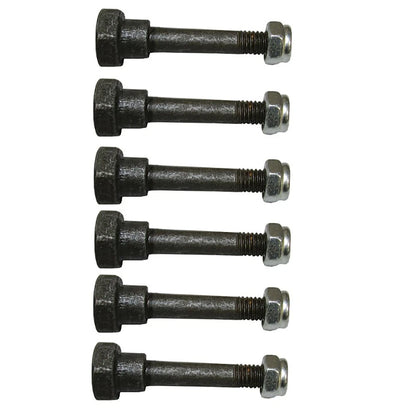 6X Shear Pin with Nut 2" x 1/4" for Husqvarna