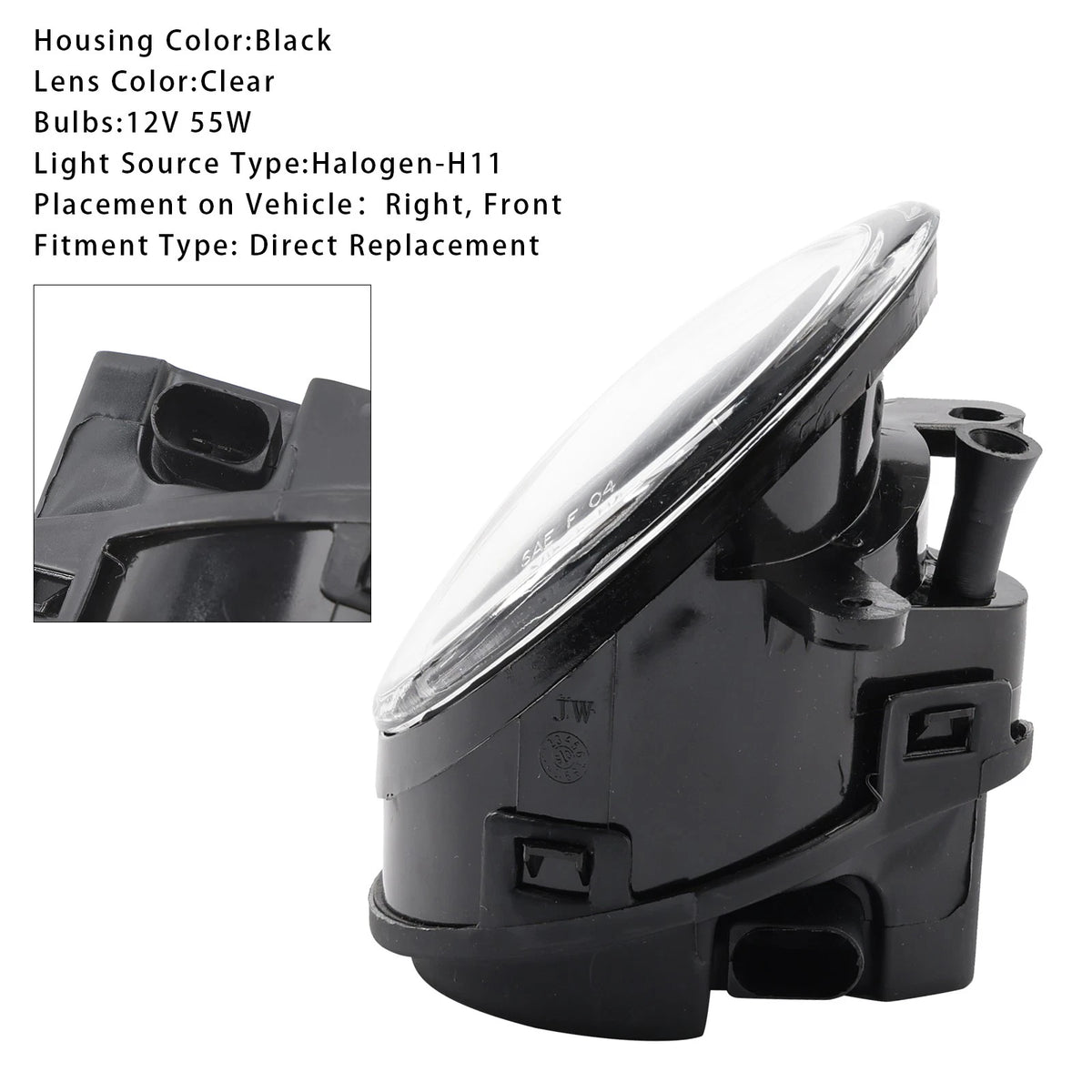 Right Front Bumper Fog Light for Audi A6 C6 (2005–2008) 4F0941700