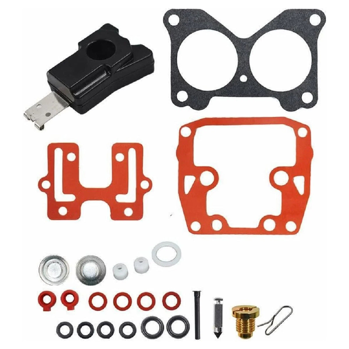 2Pcs Carburetor Kit for Johnson/Evinrude Outboard (434888, 435443, 0439076, 18-7046)