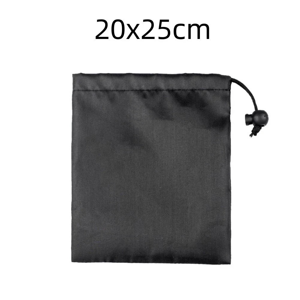 Shoe Bag for Home Outdoor Travel - Dustproof Drawstring Storage Pouch, Black