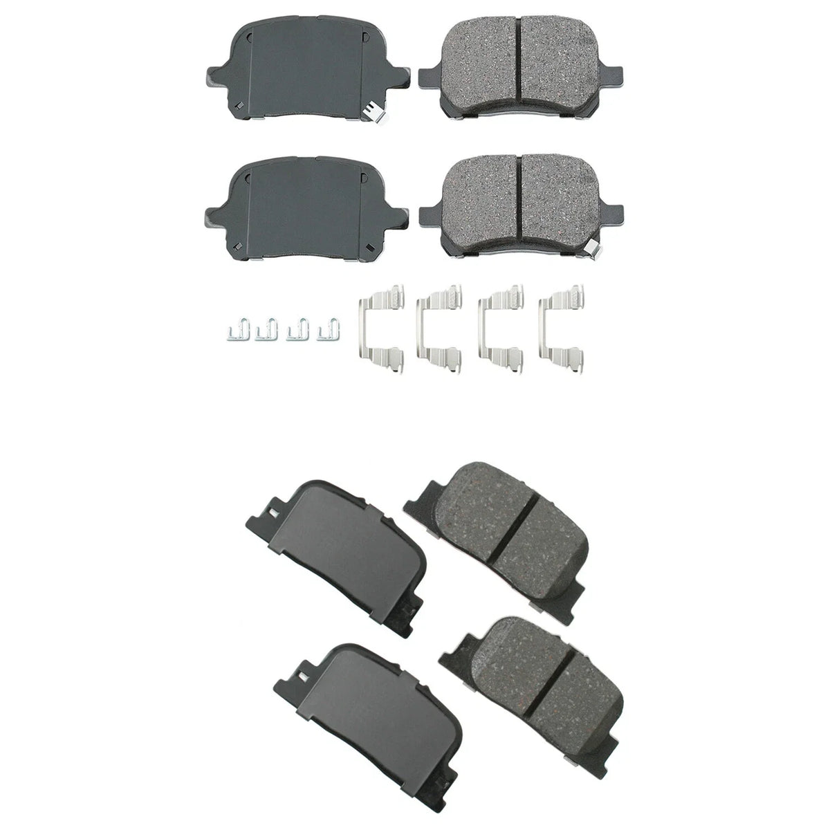 Set of 4 Akebono ProACT Ceramic Disc Brake Pads for Camry ES300 (1999–2001)