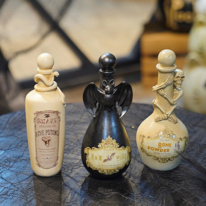 Potion Bottles Set of 4 for Halloween Party Decorations