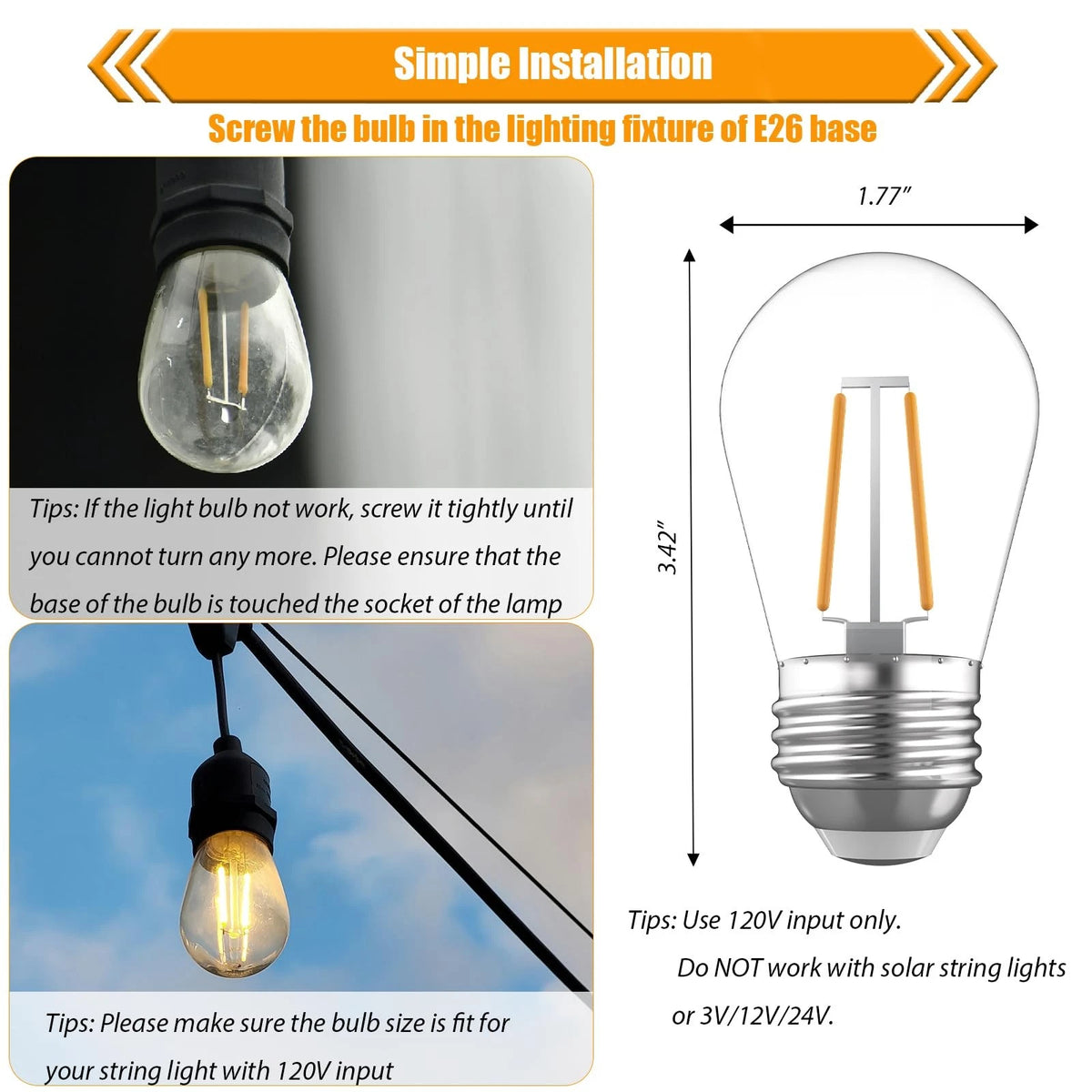 15 Pack Replacement LED Bulbs for Various Applications (Soft White)