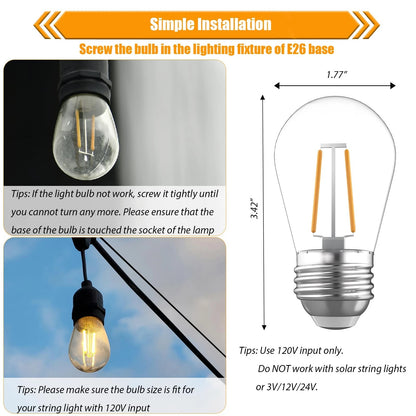 15 Pack Replacement LED Bulbs for Various Applications (Soft White)