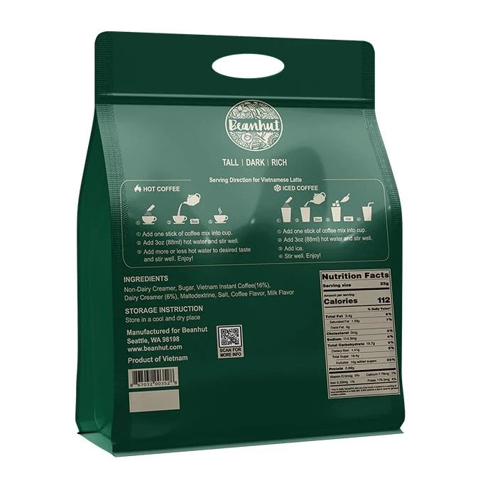 Instant Vietnamese Latte Coffee Mix 3 in 1, 44 Ounce (Pack of 1)