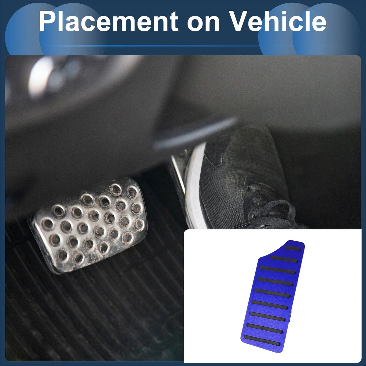 Footrest Pedal Cover for Honda Civic (2016–2024) Aluminum Alloy Blue