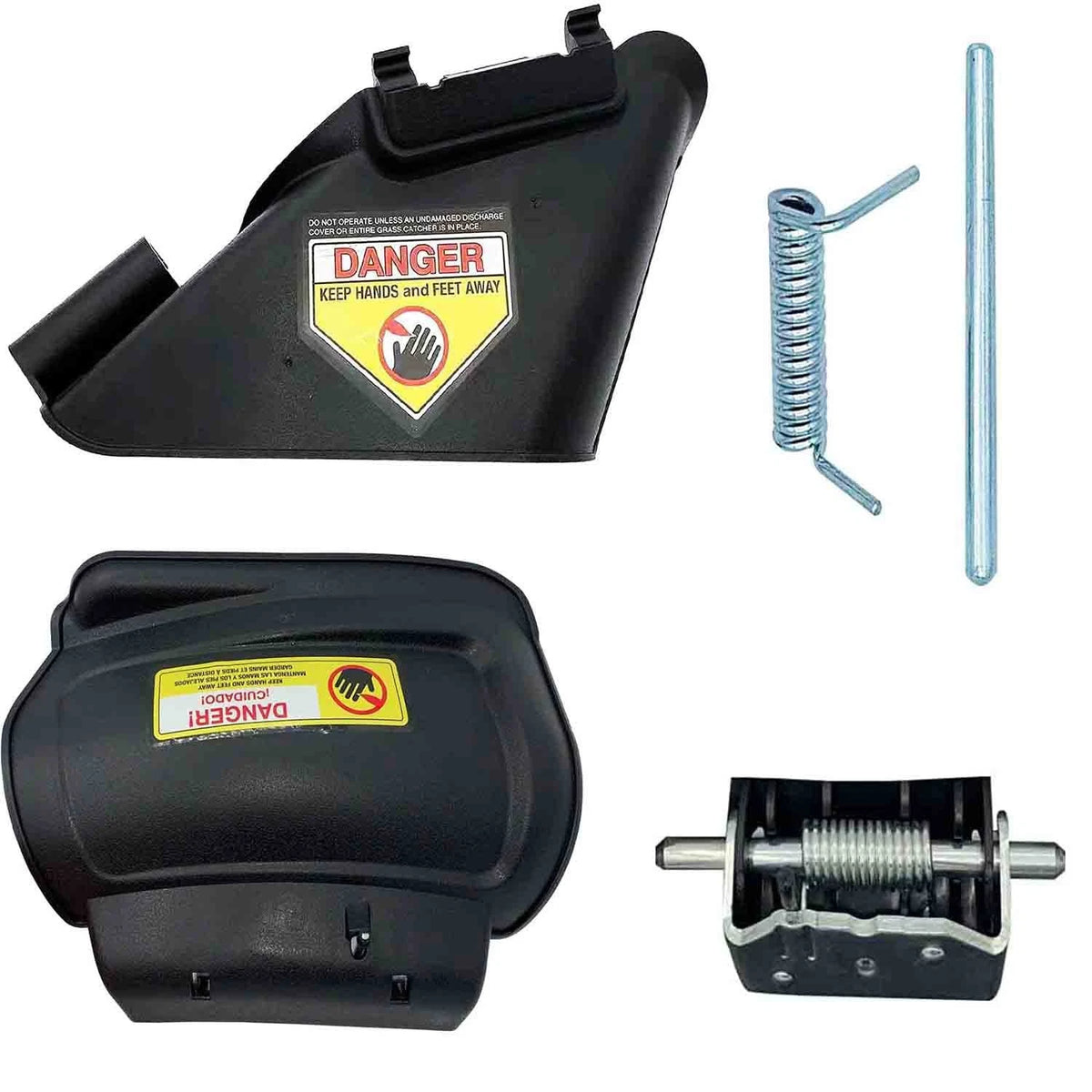 Side Discharge Chute for THREMA 731-07131 with Hinged Mulch Plug