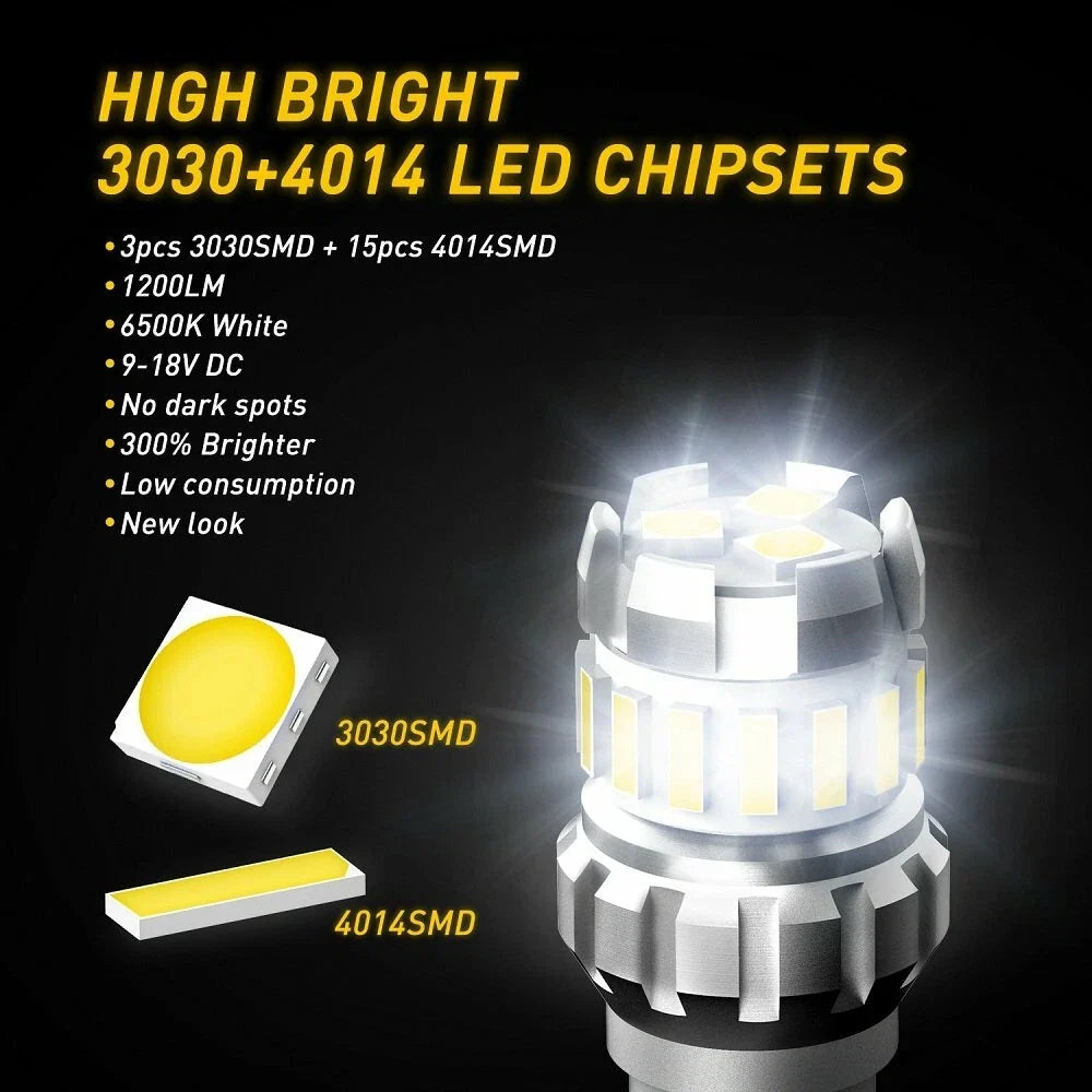 2X 912 921 T15 W16W LED Bulb for Car Backup Reverse Light (Canbus)
