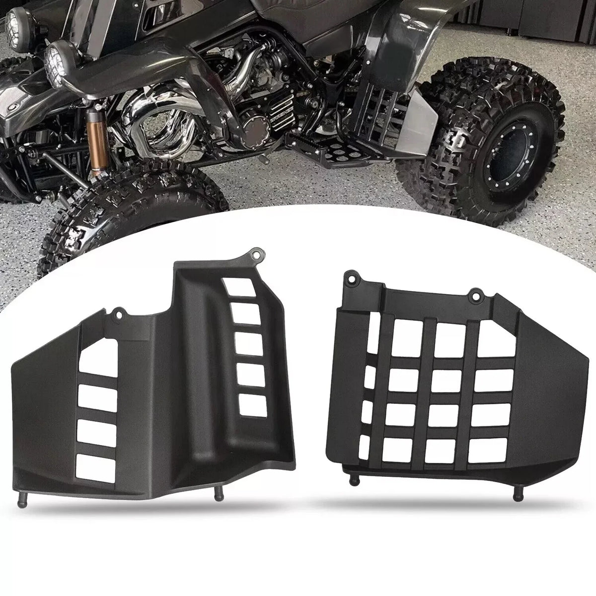 Heel Guards Nerf Bars LH & RH for Yamaha Banshee 350 (1987–2006)