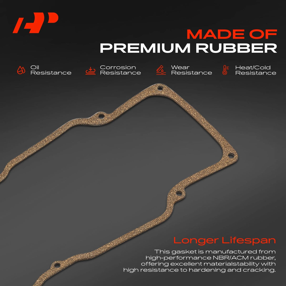 Set of 2 Valve Cover Gaskets for Ford Courier 1972-1982, Mazda B1600