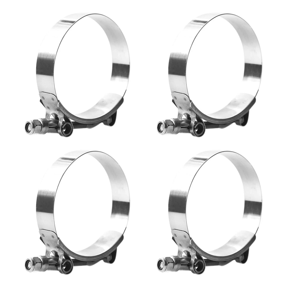 2X 2.5" T Bolt Hose Clamp for Turbo Intake Intercooler (70mm-78mm Range)