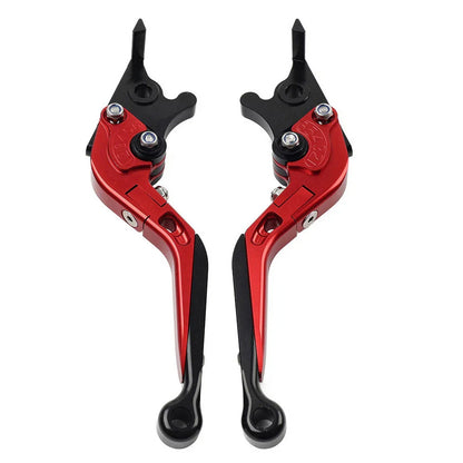 Extendable Brake Clutch Levers for Kawasaki Z1000, ZX6R  Red (2007-2018)
