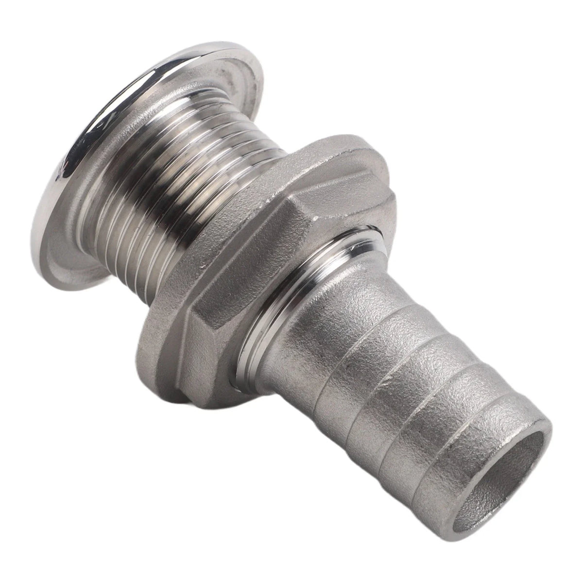 316 Stainless Steel Barbed Half Thread Drain for Marine Applications