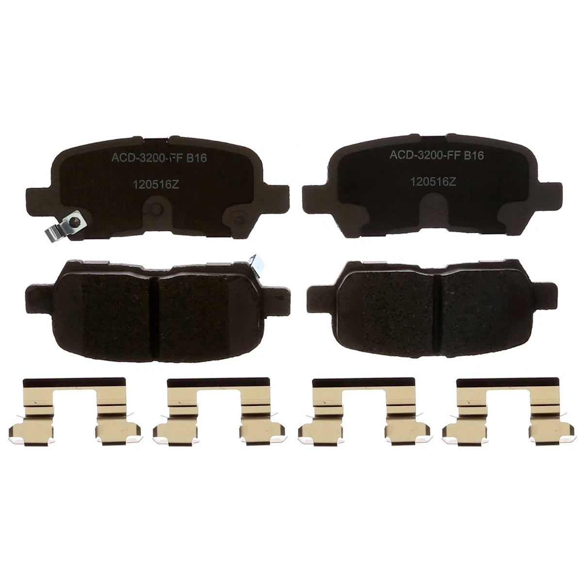 Set of 2 AC Delco Brake Pad Sets for Chevy Impala Limited (2004–2016) 14D999CHF1