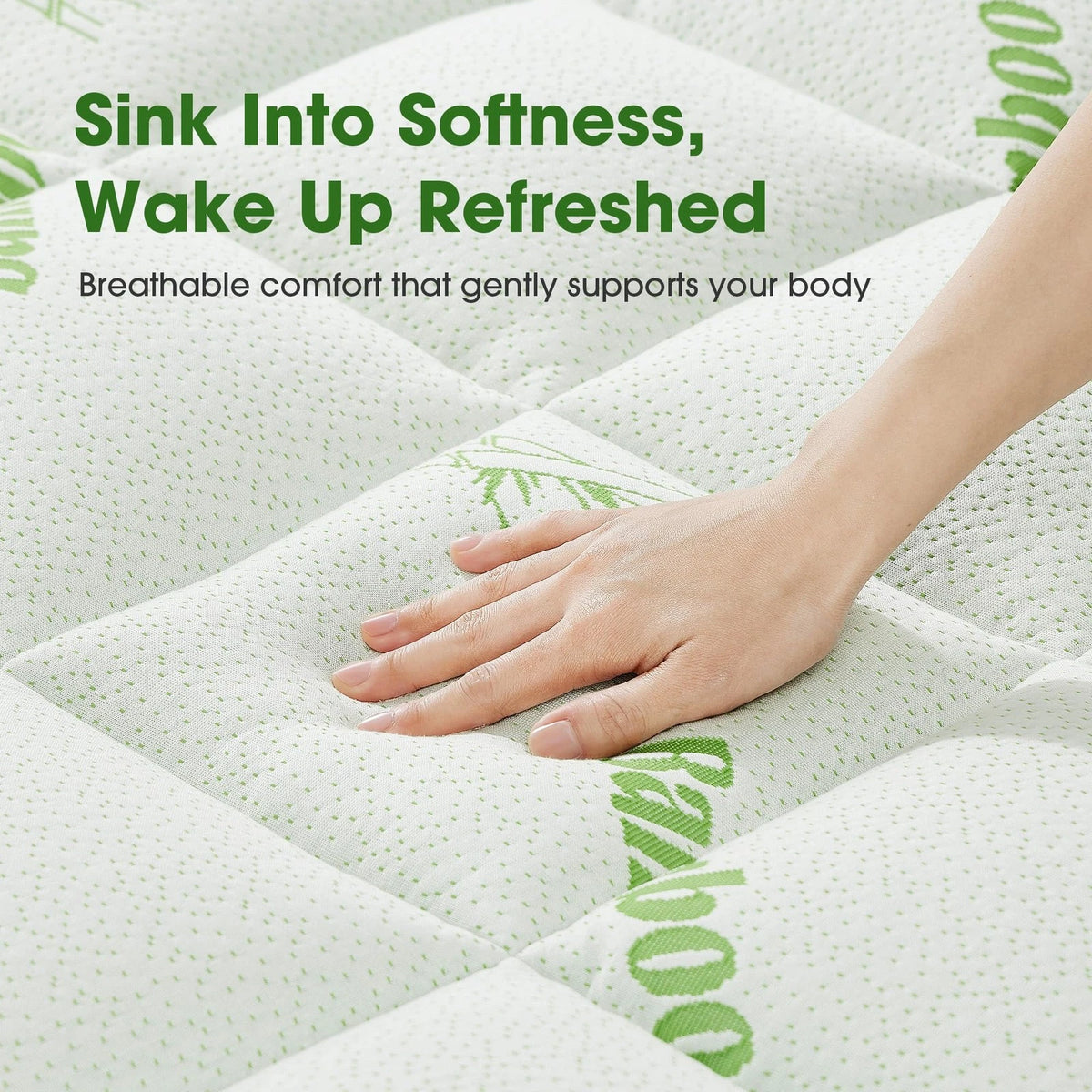 Cooling Pillow Top Mattress Pad for Queen Size (No Part Numbers)