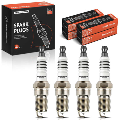 Set of 4 Iridium Platinum Spark Plugs for Ford Taurus Ranger (1983–1991) PTR5D10, IZTR5B11, 7397