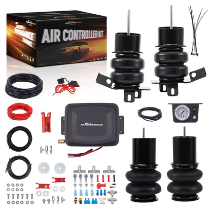 Set of 4 Air Ride Bags with Compressor for Chevy Impala Caprice (1977–1990)