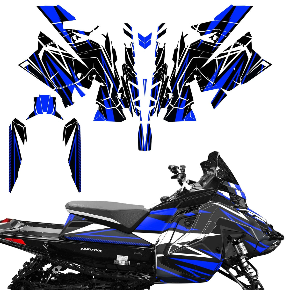 SLED Graphics Decals Stickers for Polaris Matryx Indy Assault (2020)