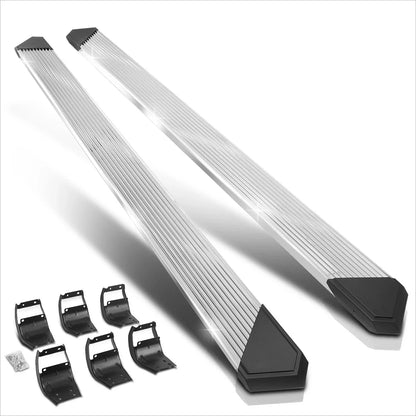 Set of 2 Pleated Step Pad Nerf Bar Running Boards for Ford F150-F350 (2015–2024)