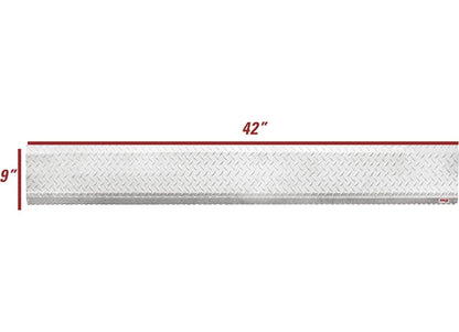 Hinged Aluminum Trailer Door Slider Plate 42" x 9" for Extreme Max 3005.9056