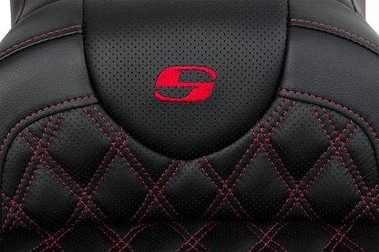 SADDLEMEN Roadsofa Seat with Backrest for FL (2008–2023) 808-07B-182B4