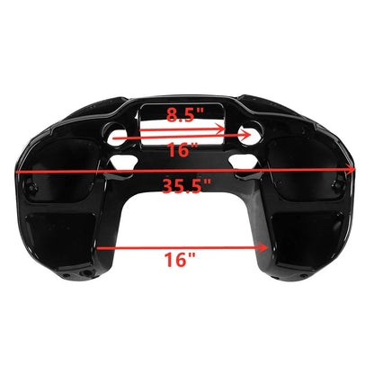 Inner Outer Fairing Speaker Covers for Harley Road Glide FLTRX (2015–2023) Vivid Black
