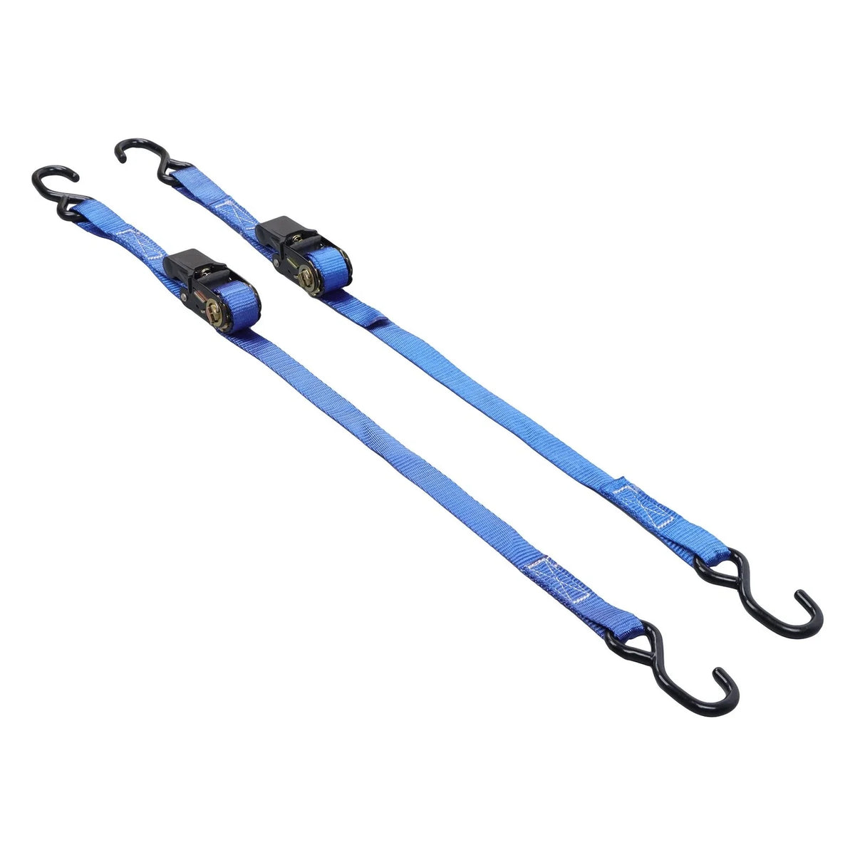 2 Pack 1" x 4 FT Ratchet Boat Trailer Tie Down Straps w/ S-Hook (2400 lbs)