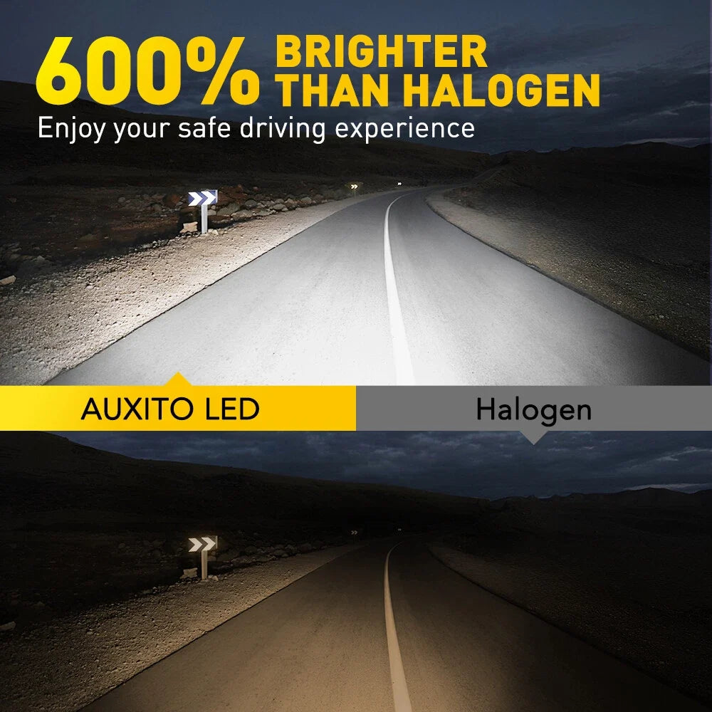 Set of 4 9005 + H11 LED Headlight Kit Bulbs 6500K White 80000LM High/Low Beam