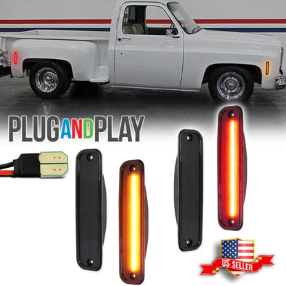 LED Side Marker Light for Chevy Pickup Blazer Suburban Jimmy (1973–1980)