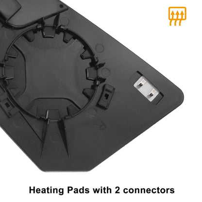 Right Side Heated White Mirror Glass for GMC Acadia, Chevrolet 