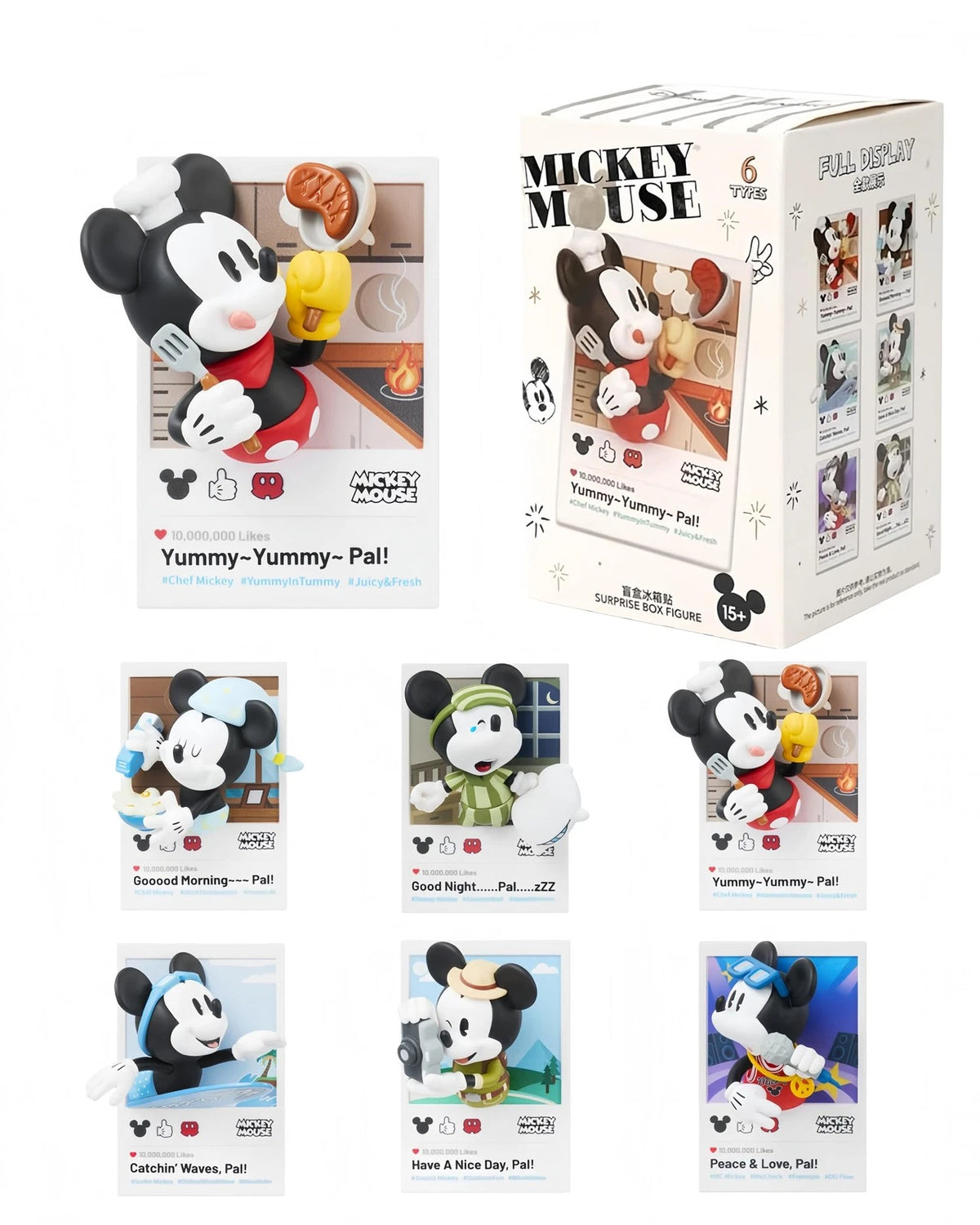 Mickey Mouse Blind Box Fun in Life Series 3D (3 inches)