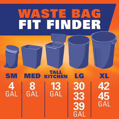 Set of 80 Hefty Ultra Strong 13 Gallon Trash Bags for Tall Kitchen