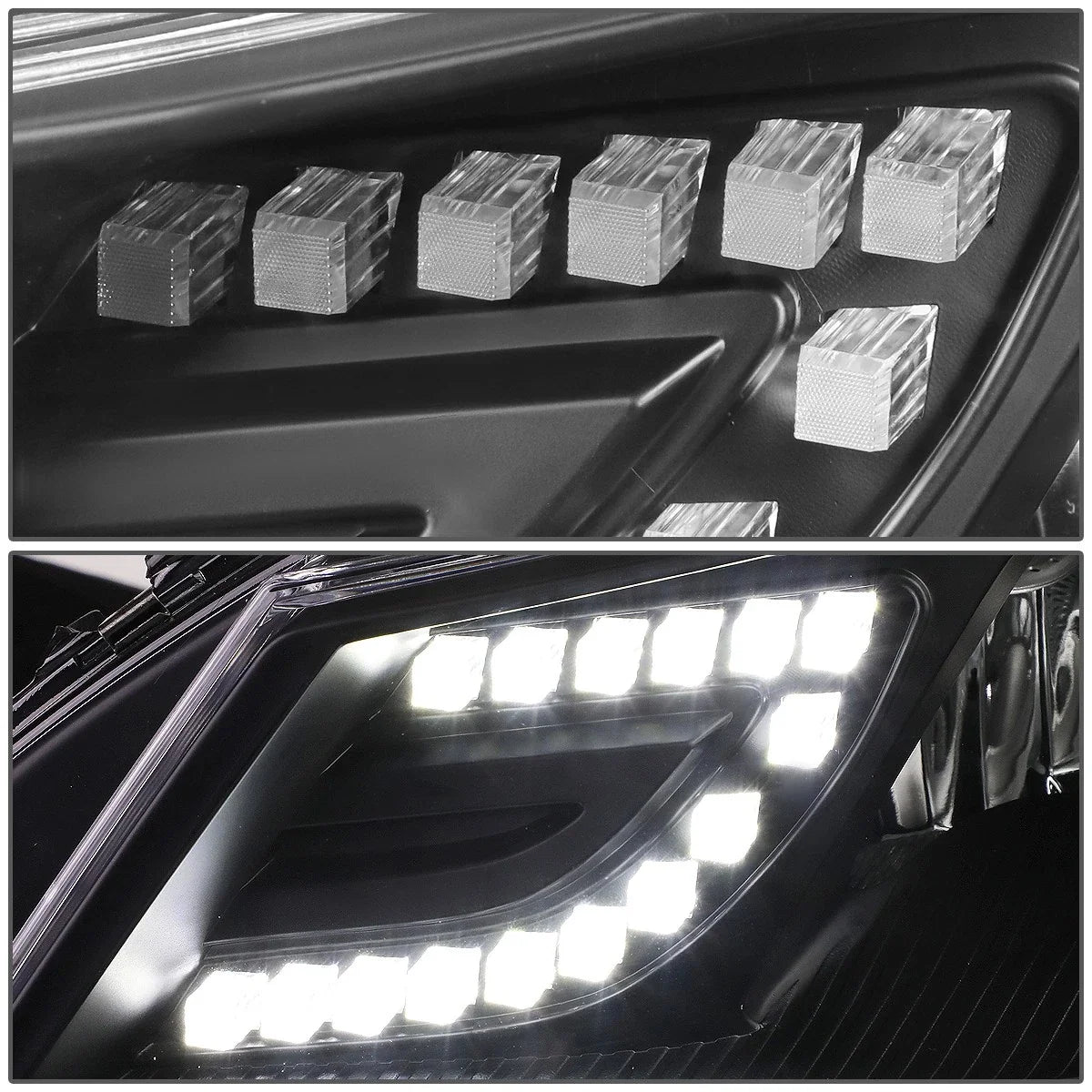 3D LED Bar Projector Headlights for Mercedes-Benz C-Class (2011–2015)
