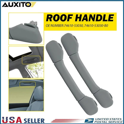 2X Roof Inner Pull Handle Grab for Lexus ES240 RX350 RX270 IS250 IS350 (Gray)