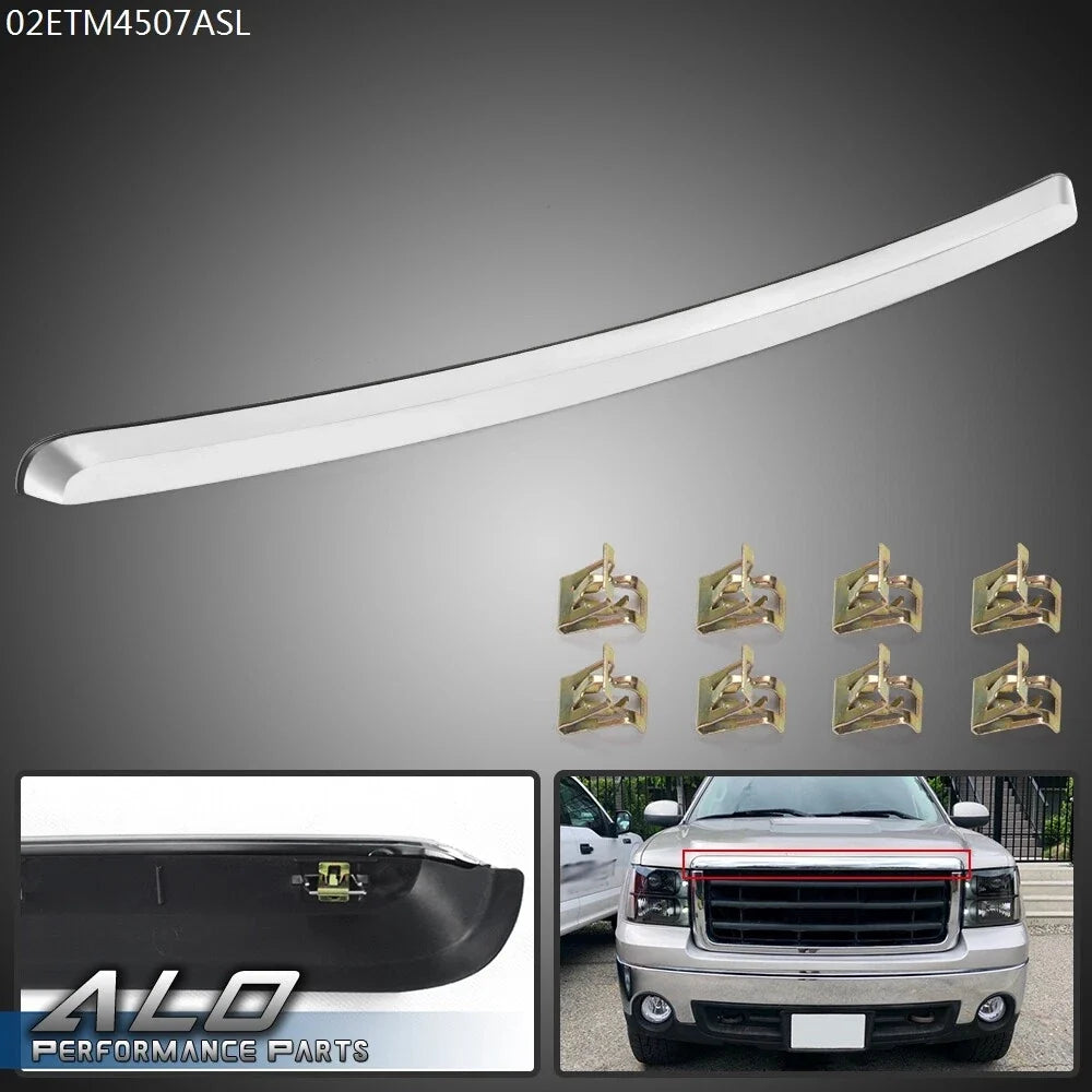 Chrome Hood Molding Trim for GMC Sierra 1500 2500 3500 (2007–2013)